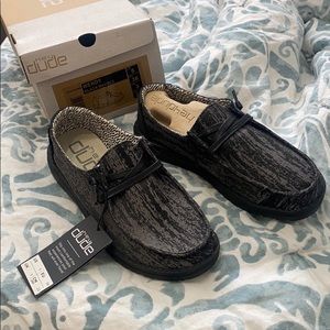 Black Marble Hey Dude Shoes